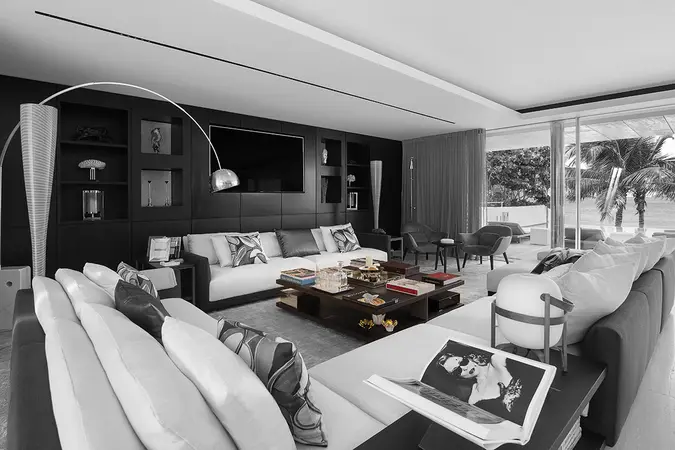 Indulge in Style and Comfort in the Interior Living Space of Villa Wake Up