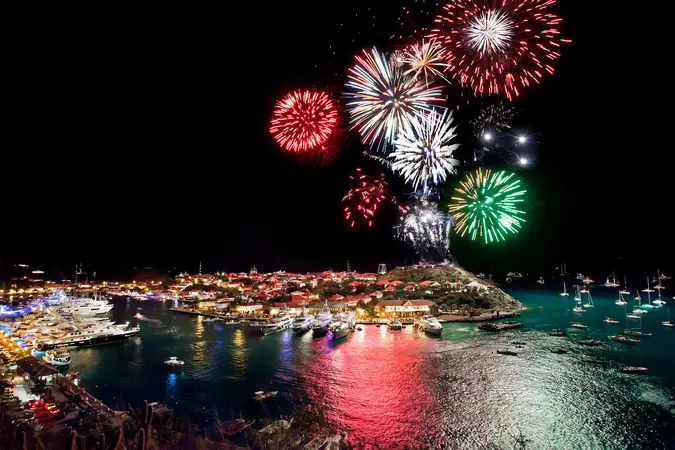 Fireworks in Gustavia