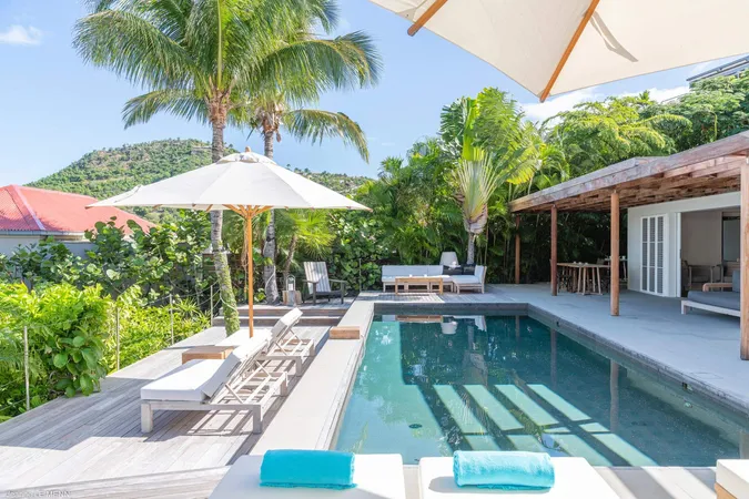 Breathtaking Bay Views from Villa Aliza's Poolside Oasis