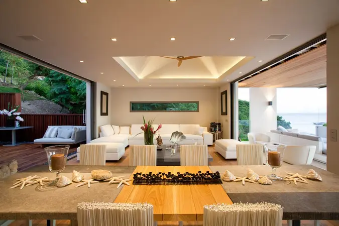 Zen Patio at the Rear of Villa Vitti's Interior